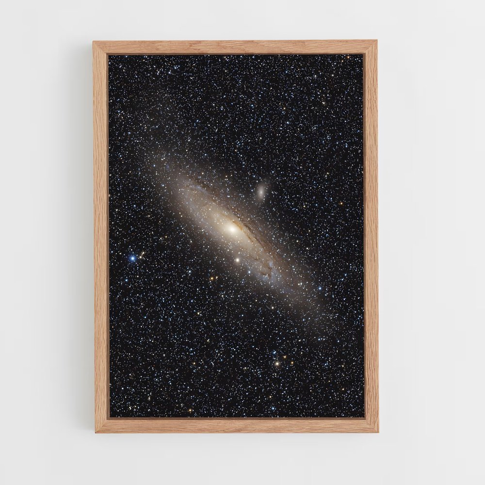 Poster splendide de la galaxie d'Andromède (vue 4)